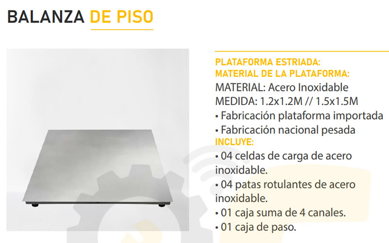 balanza piso industrial
